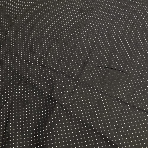 Navy Blue With White Polka Dots - 100% Cotton