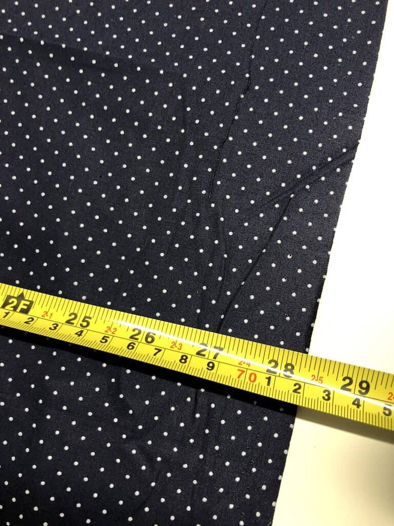 Navy Blue With White Polka Dots - 100% Cotton - Image 2
