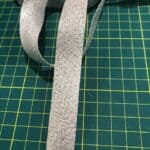 18mm silver sparkly bias binding