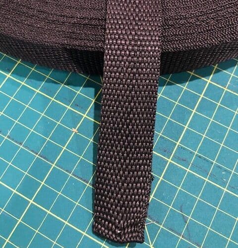 Black 25mm Lightweight Webbing