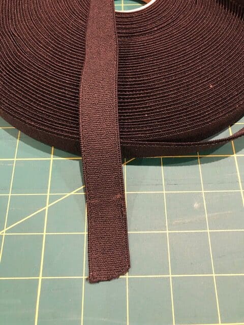 Black 25mm Loom Elastic