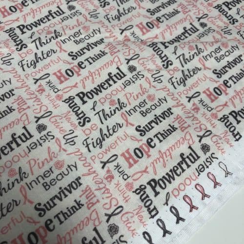 Breast Cancer Slogans - 100% Cotton