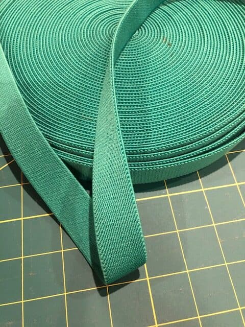 Green 25mm Loom Elastic