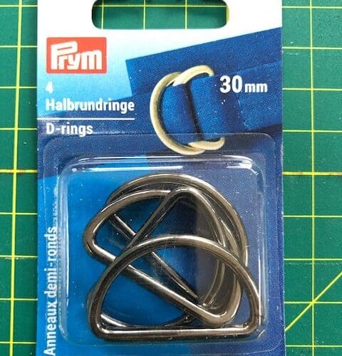 Prym Gun Metal D-Rings