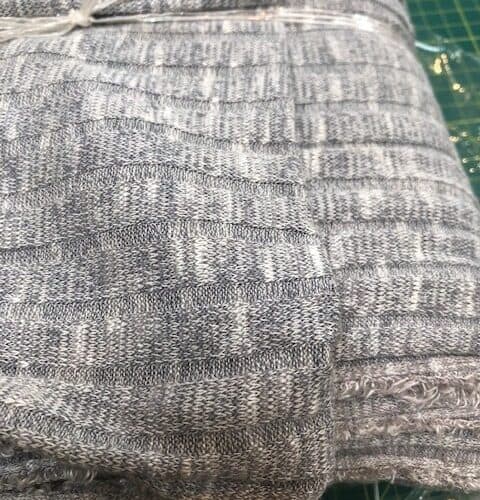 Sete Light Grey Melange Summer Rib Knit