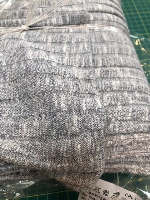 Sete Light Grey Melange Summer Rib Knit