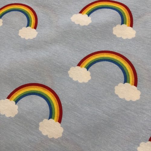 Happy Rainbow Blue - 100% Cotton
