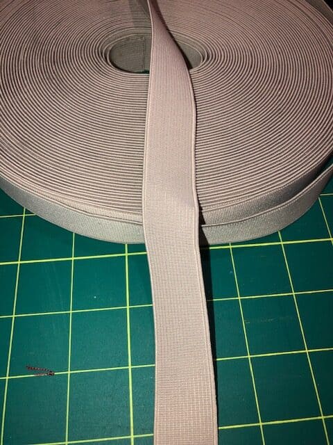 Taupe 25mm Loom Elastic