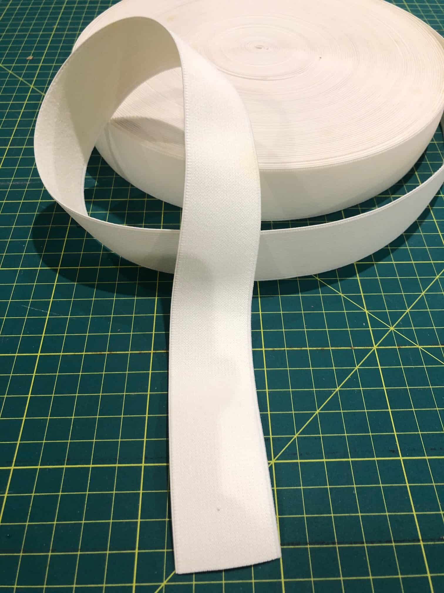 White loom elastic 35mm