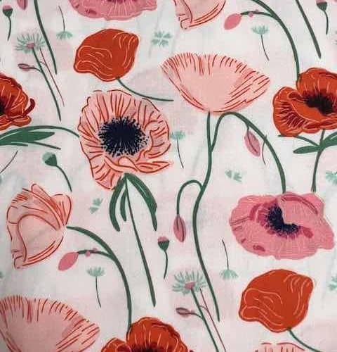 Flowerette 100% cotton designed by AGF Studio