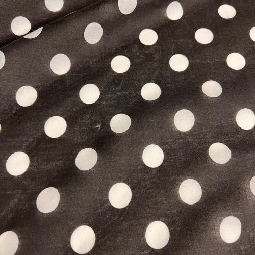 Black and white large polka dot
