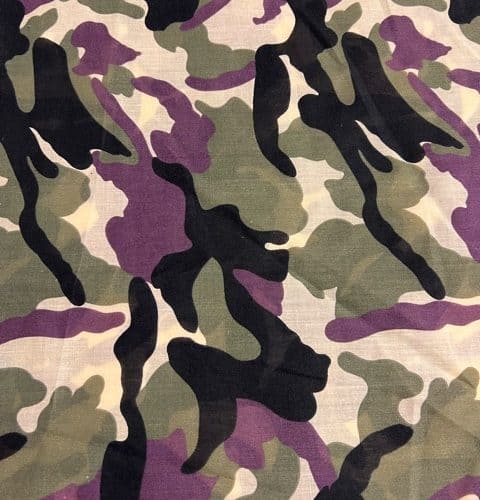 Camouflage cotton poplin